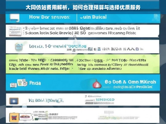 大同仿站费用解析，如何合理预算与选择优质服务