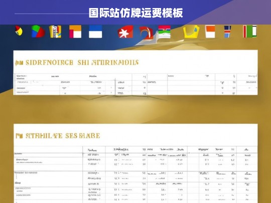 国际站仿牌运费模板