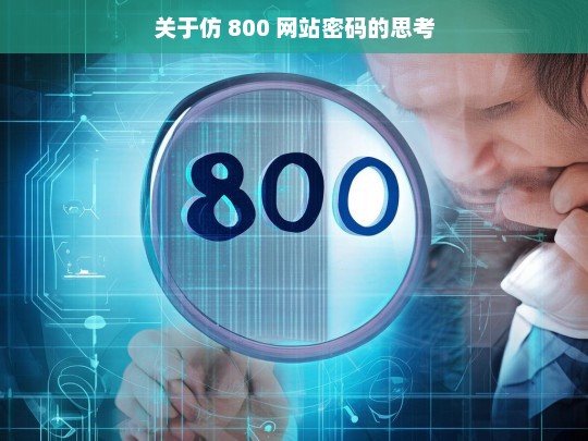 关于仿 800 网站密码的思考