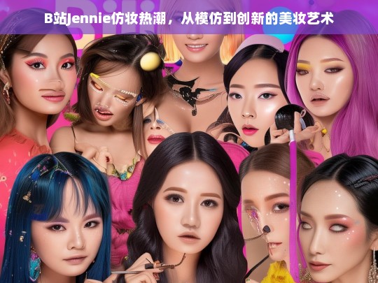 B站Jennie仿妆热潮，从模仿到创新的美妆艺术